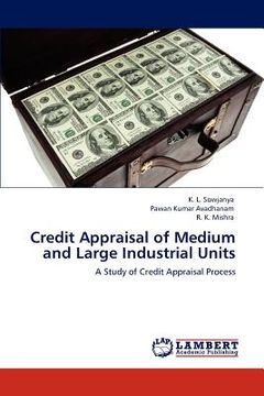 portada credit appraisal of medium and large industrial units (en Inglés)