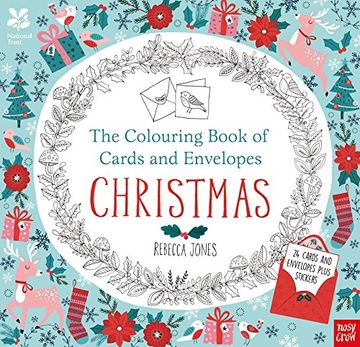 portada National Trust: The Colouring Book of Cards and Envelopes - Christmas (Colouring Books of Cards and Envelopes)