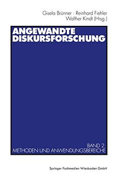 portada Angewandte Diskursforschung: Band 2: Methoden und Anwendungsbereiche (en Alemán)