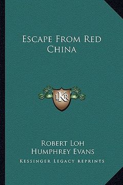 portada escape from red china (en Inglés)