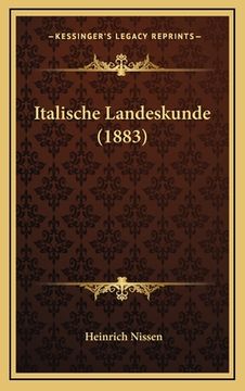 portada Italische Landeskunde (1883) (in German)