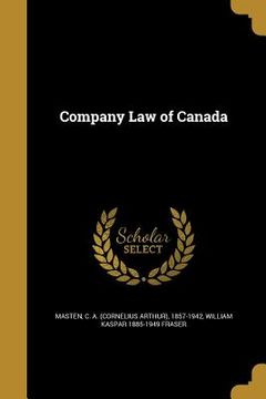 portada Company Law of Canada (in English)