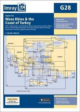 portada Imray Chart G28: Nisos Khios & the Coast of Turkey (g Series) (en Inglés)