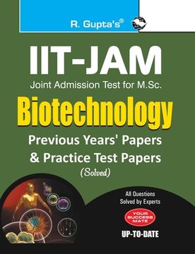 portada Iit-Jam: M.Sc. (Biotechnology) Previous Years & Practice Test Papers (Solved) (en Inglés)