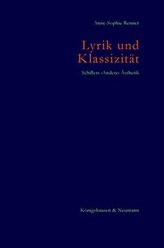 portada Lyrik und Klassizität. Schillers  Andere  Ästhetik