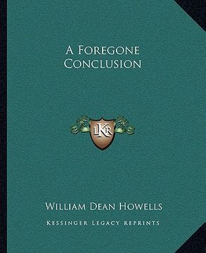 portada a foregone conclusion (en Inglés)