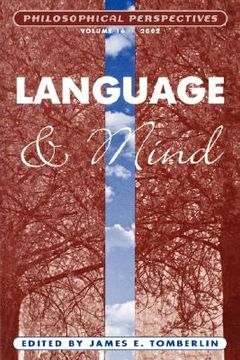 portada philosophical perspectives, language and mind (en Inglés)