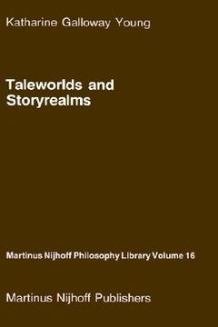 portada taleworlds and storyrealms: the phenomenology of narrative (in English)