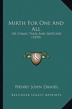 portada mirth for one and all: or comic tales and sketches (1870)