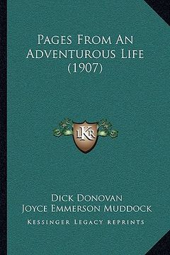 portada pages from an adventurous life (1907) (en Inglés)