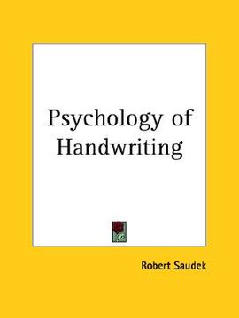 portada psychology of handwriting (in English)