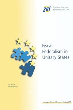 portada Fiscal Federalism in Unitary States (en Inglés)
