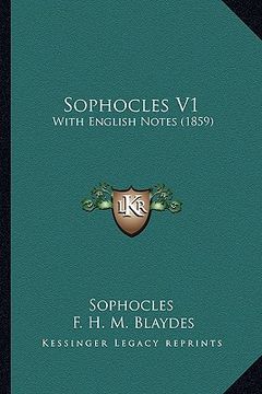 portada sophocles v1: with english notes (1859) (en Inglés)