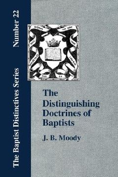 portada the distinguishing doctrines of baptists (en Inglés)