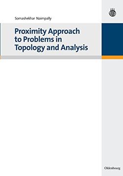 portada Proximity Approach to Problems in Topology and Analysis (en Inglés)
