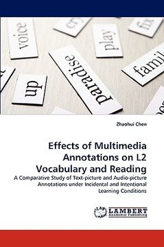 portada effects of multimedia annotations on l2 vocabulary and reading (en Inglés)