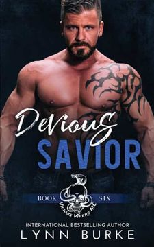 portada Devious Savior: A Steamy mc Romantic Suspense (6) (Vicious Vipers mc) (en Inglés)