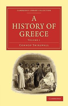 portada A History of Greece 8 Volume Paperback Set: A History of Greece: Volume 1 Paperback (Cambridge Library Collection - Classics) (en Inglés)