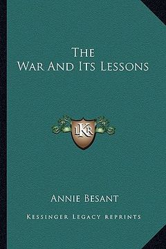 portada the war and its lessons