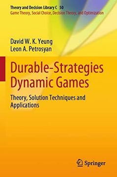 portada Durable-Strategies Dynamic Games: Theory, Solution Techniques and Applications (en Inglés)