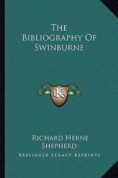 portada the bibliography of swinburne