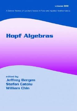 portada hopf algebras (en Inglés)
