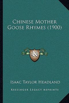 portada chinese mother goose rhymes (1900) (in English)