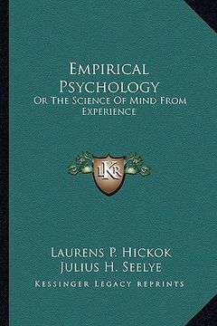 portada empirical psychology: or the science of mind from experience (in English)
