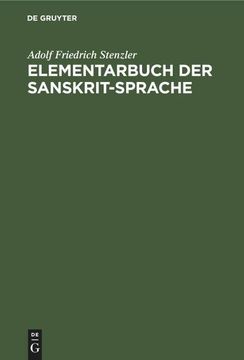 portada Elementarbuch der Sanskrit-Sprache (en Alemán)