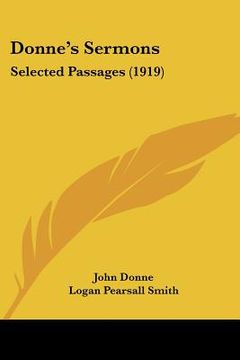 portada donne's sermons: selected passages (1919) (in English)