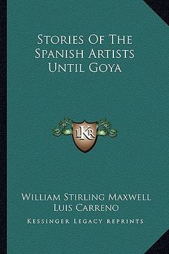 portada stories of the spanish artists until goya (en Inglés)