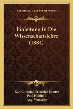 portada Einleitung In Die Wissenschaftslehre (1884) (en Alemán)