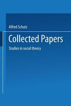 portada Collected Papers: Studies in Social Theory (en Inglés)