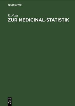 portada Zur Medicinal-Statistik (en Alemán)