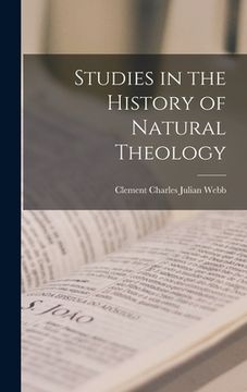 portada Studies in the History of Natural Theology (en Inglés)