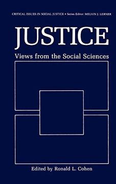 portada Justice: Views From the Social Sciences (Critical Issues in Social Justice) (in English)