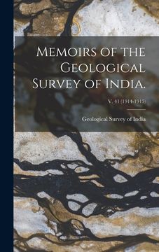 portada Memoirs of the Geological Survey of India.; v. 41 (1914-1915) (in English)