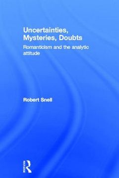 portada uncertainties, mysteries, doubts