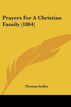 portada prayers for a christian family (1864)