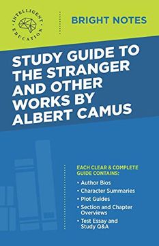 portada Study Guide to the Stranger and Other Works by Albert Camus (Bright Notes) 