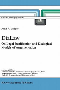 portada dialaw: on legal justification and dialogical models of argumentation (in English)