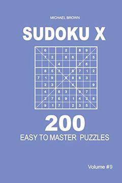 portada Sudoku x - 200 Easy to Master Puzzles 9x9 (Volume 9) 