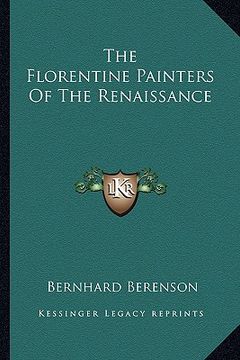 portada the florentine painters of the renaissance (in English)