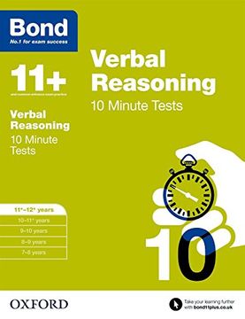 portada Bond 11+: Verbal Reasoning: 10 Minute Tests: 11+-12+ years