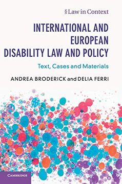 portada International and European Disability law and Policy: Text, Cases and Materials (Law in Context) (en Inglés)