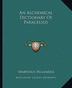 portada an alchemical dictionary of paracelsus