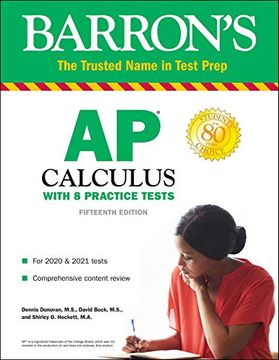 portada Ap Calculus: With 8 Practice Tests (Barron's Test Prep) (en Inglés)