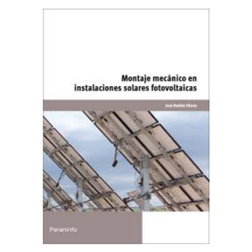 portada Montaje Mecanico en Instalaciones Solares Fotovoltaicas (in Spanish)