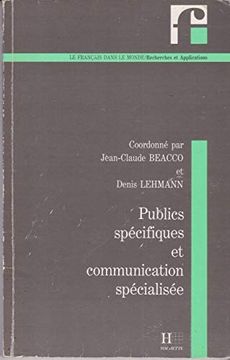 portada Publics Specifiques et Communication Specialisee