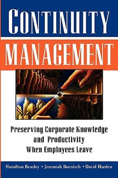 portada continuity management (in English)